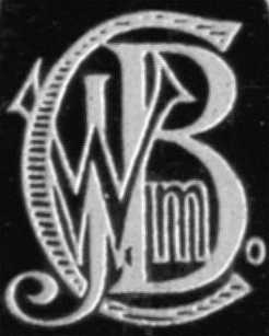 Initialen von Justin Wilhelm Bamberger (aus Omega-Vorderseite) 